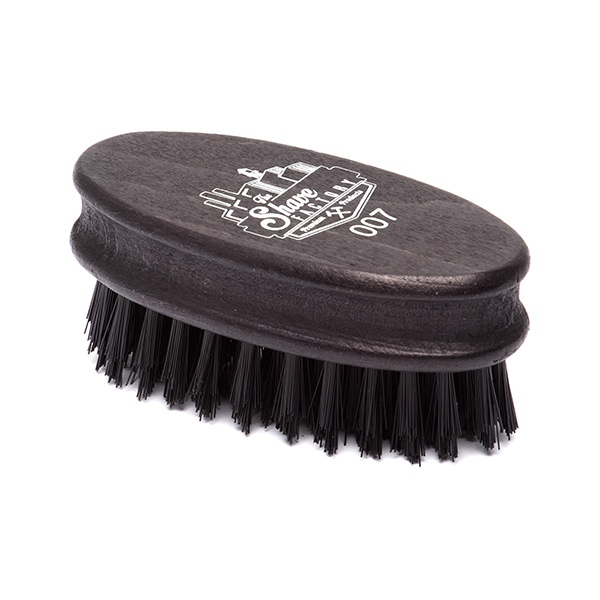 The Shave Factory Perie pentru par si barba cu maner din lemn 007
