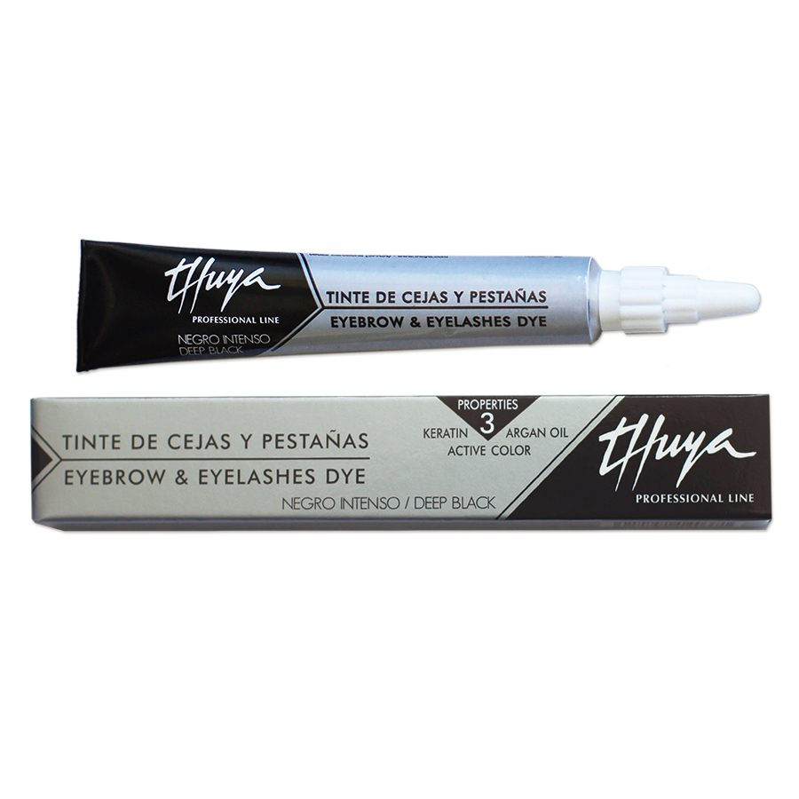 Thuya Professional Deep Black - Vopsea pentru gene si sprancene negru intens 14ml