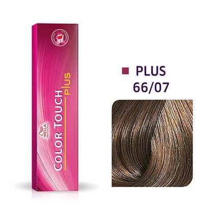 Wella Professionals Vopsea de par demipermanenta Color Touch Plus 66/07 blond inchis intens natural castaniu 60ml