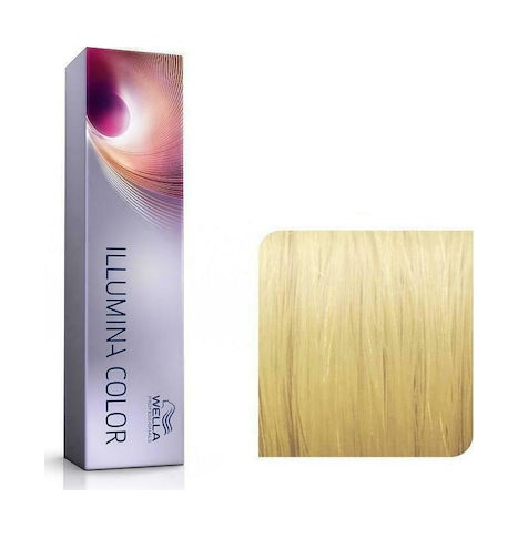 Wella Professionals Vopsea de par permanenta Illumina Color 10/38 blond deschis auriu albastru 60ml