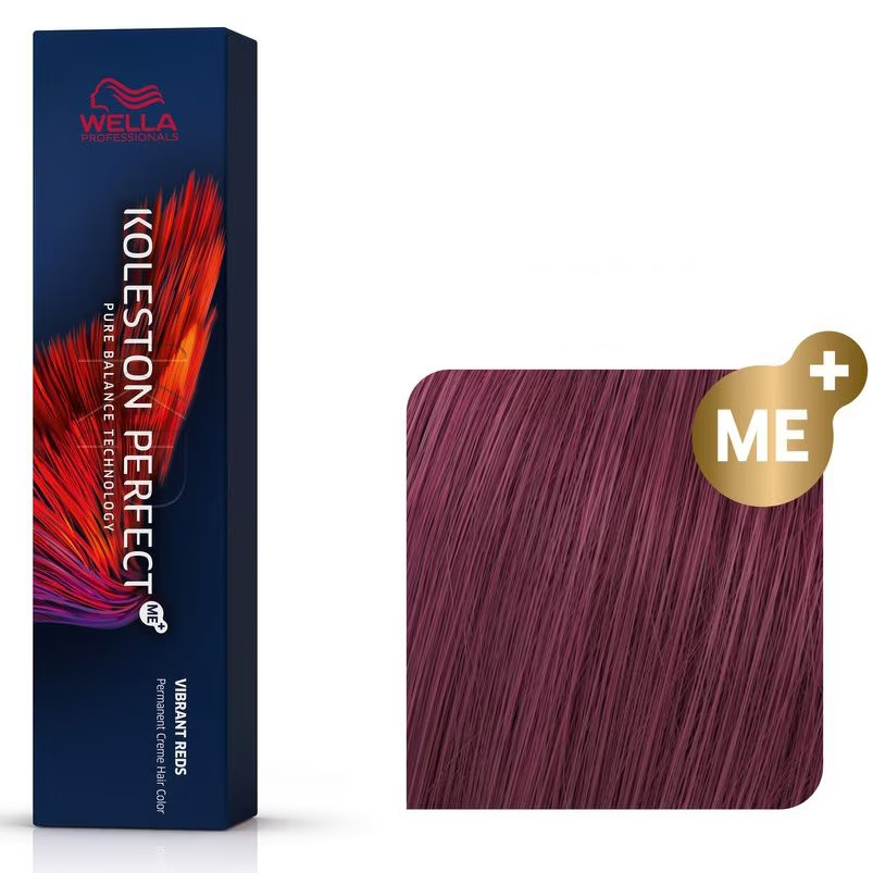 Wella Professionals Vopsea de par permanenta Koleston Perfect 55/46 saten deschis intens rosu violet 60ml