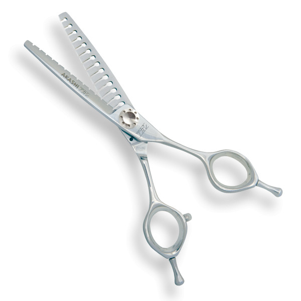 Akashi Foarfeca de filat dreapta dublu zimtata 6 inci 14 dinti Super Cut Q60