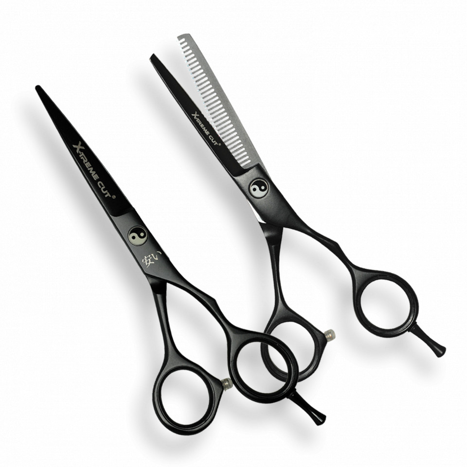Akashi Set de foarfeci offset tuns+filat P55+PM55 X-treme Cut Set 3