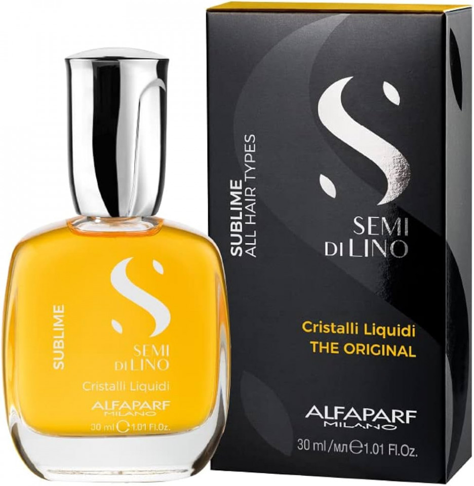 Alfaparf Ser de par cu cristale lichide Semi di Lino Sublime Cristalli Liquidi 30ml