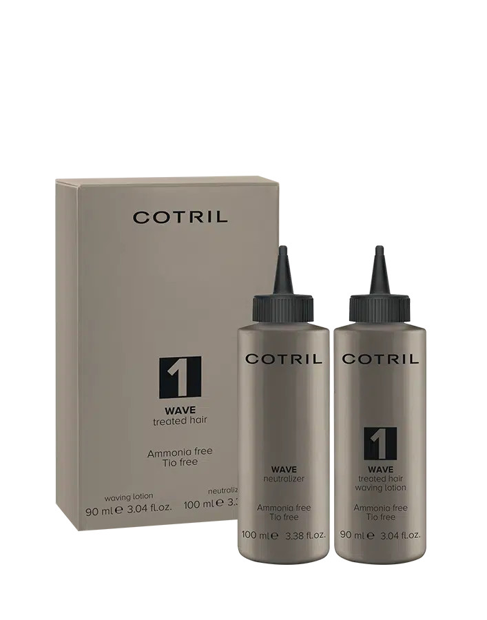 Cotril Kit Pentru Permanent Fara Amoniac Pentru Par Tratat Wave 1 90+100Ml