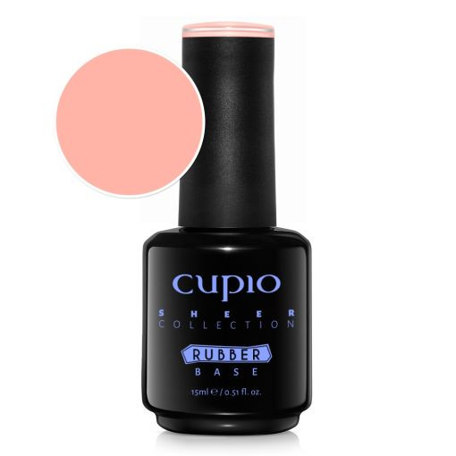 Cupio Rubber Base Sheer - Peach Nectar 15ml