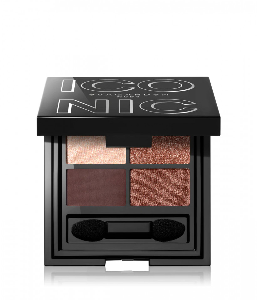 Evagarden Paleta cu 4 farduri de pleoape Iconic Nude