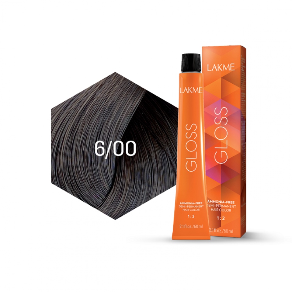 Lakme Vopsea de par demipermanenta 6/00 blond inchis Gloss 60ml