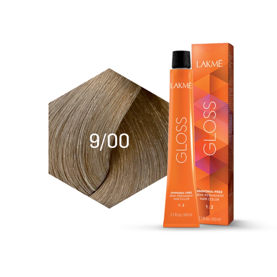 Lakme Vopsea de par demipermanenta 9/00 blond deschis Gloss 60ml