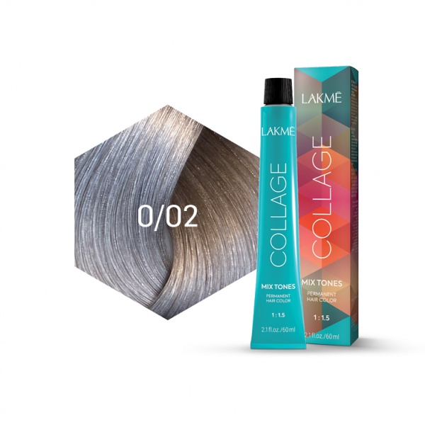 Lakme Vopsea de par permanenta 0/02 perlat Collage Mix Tone 60ml