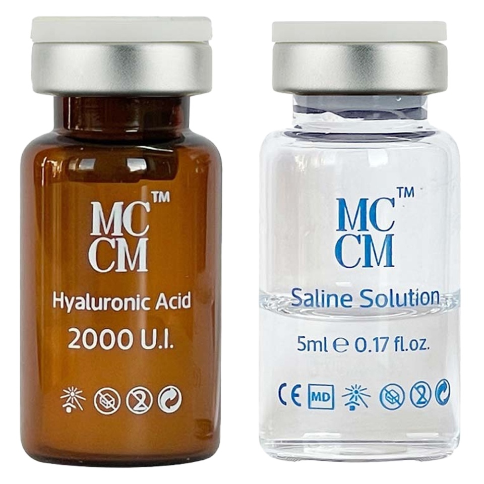 MCCM Kit fiole cu acid hialuronic 2000UI si solutie salina 5g+5ml