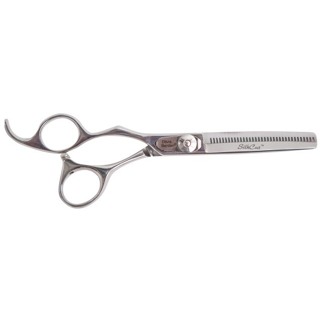 Olivia Garden Foarfeca de filat pentru stangaci 35 dinti eur 6.35 inch SilkCut