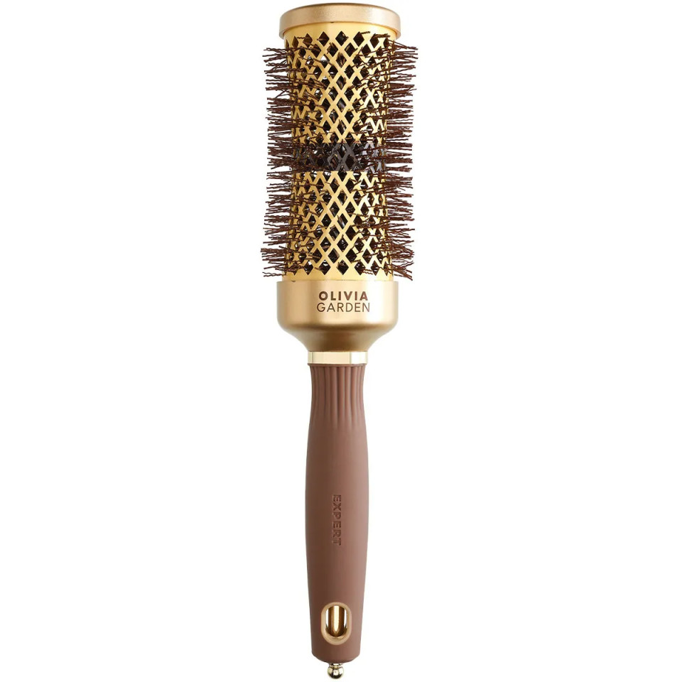 Olivia Garden Perie profesionala de par ceramic+ion 45mm Expert Blowout Curl Wavy Gold&Brown