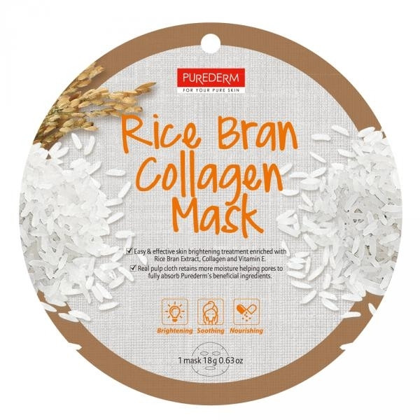 Purederm Masca cu colagen si extract de orez