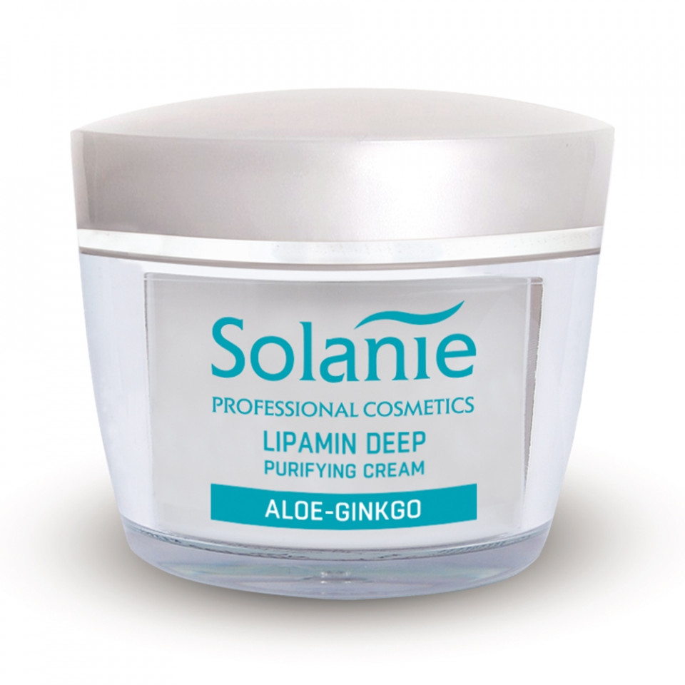 Poze Solanie Crema de curatare profunda cu lipamina Aloe Ginkgo 50ml