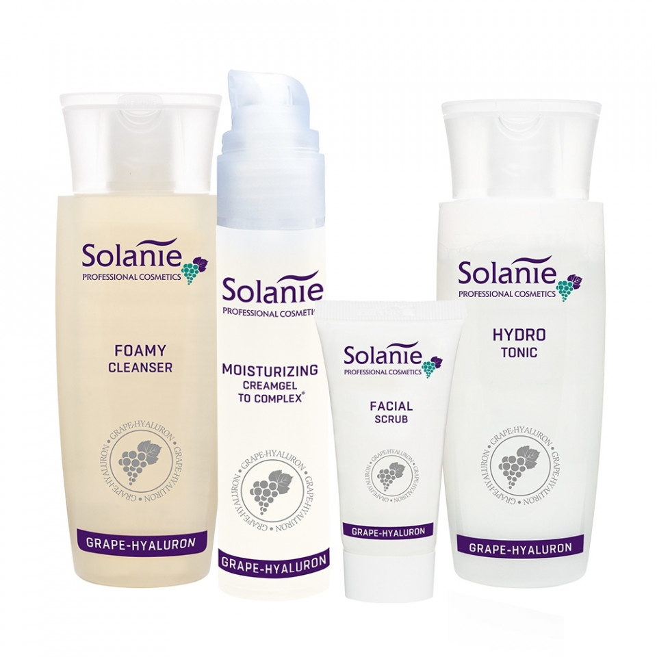 Solanie Pachet 4 produse de ingrijire pentru tenul matur Grape-Hyaluron Grape-Hyaluron imagine noua marillys.ro