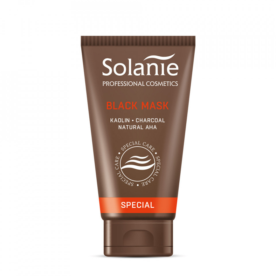 Solanie Special – Masca neagra cu carbune activ si AHA 75ml 75ml imagine noua marillys.ro