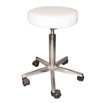 Taburet cosmetic rotativ cu roti