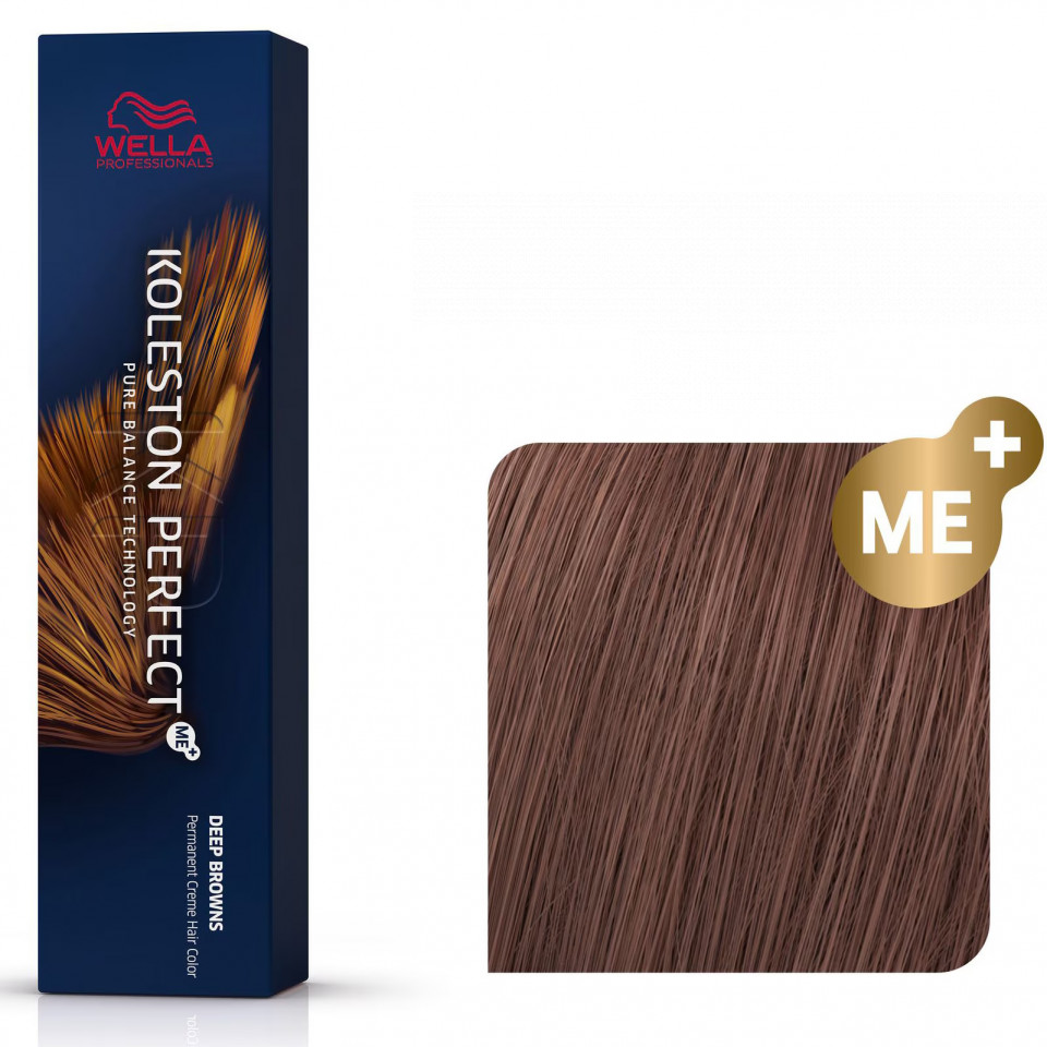 Wella Professionals Vopsea de par permanenta Koleston Perfect 7/75 blond mediu maro mahon 60ml