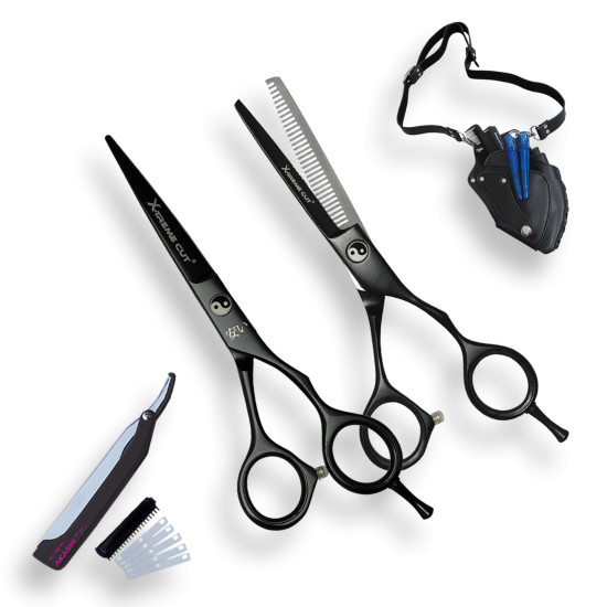 Akashi X-treme Cut Set 4 - Set de foarfeci tuns+filat P55+PM55