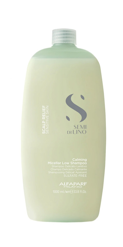 Alfaparf Sampon calmant pentru scalp sensibil Semi di Lino Scalp Relief Calming Micellar Low 1000ml