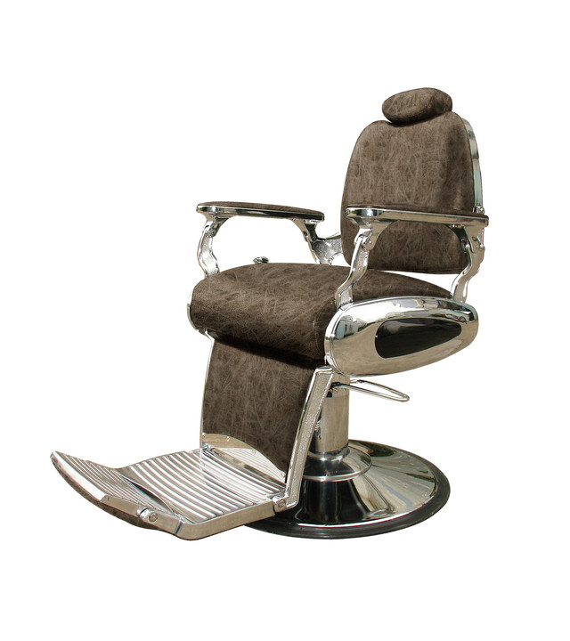 Barburys Scaun de frizerie Arrow cu aspect retro maro