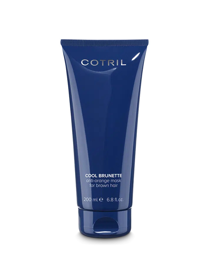 Cotril Masca cu pigment albastru antiportocaliu pentru par saten Cool Brunette Light 200ml