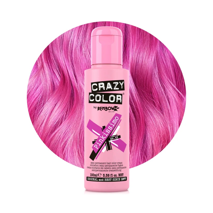 Crazy Color Vopsea semipermanenta 42 Pinkissimo 100ml