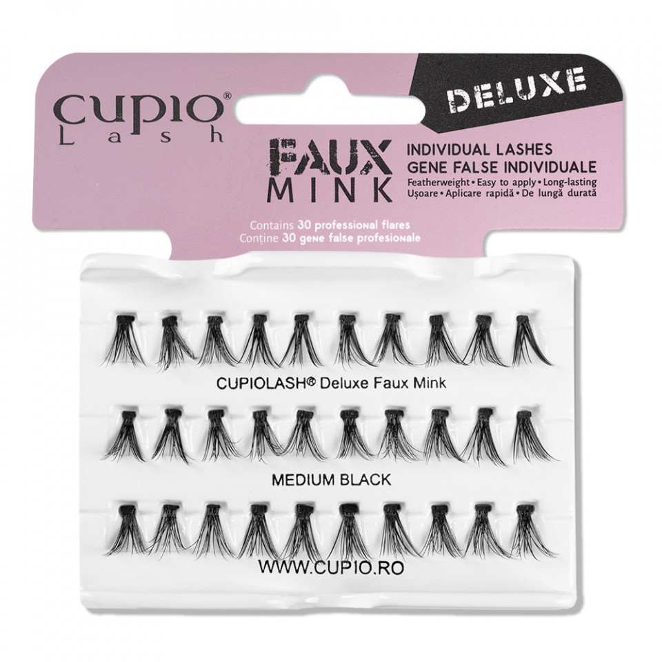 Cupio Gene individuale cu nod Deluxe Faux Mink - medii