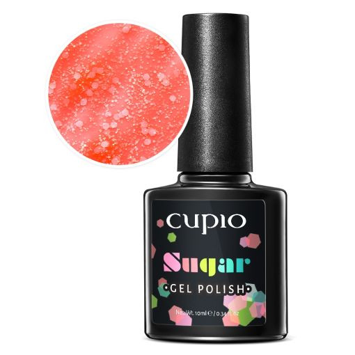 Cupio Oja semipermanenta Sugar Collection – Sweet Coral 10ml 10ml imagine noua marillys.ro