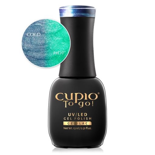 Cupio Oja semipermanenta termica glitter Poison Green 15ml