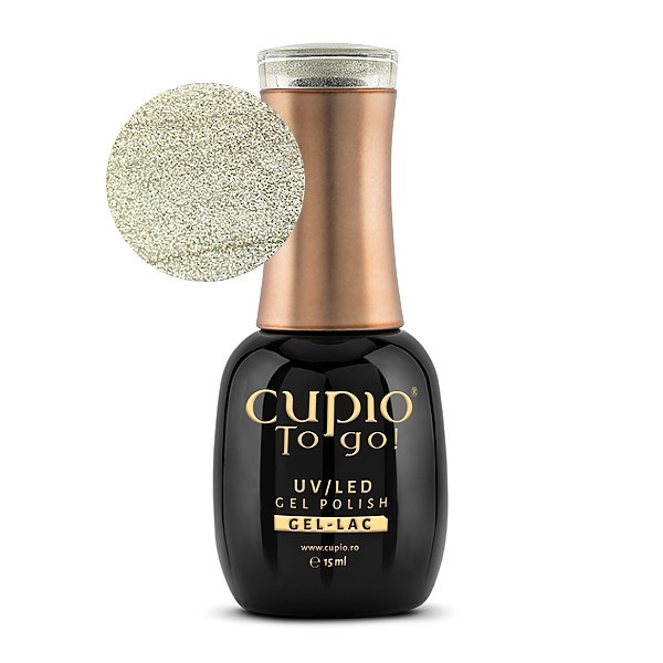Cupio Oja semipermanenta To Go! Gold Collection Champagne 15ml 15ml imagine noua marillys.ro