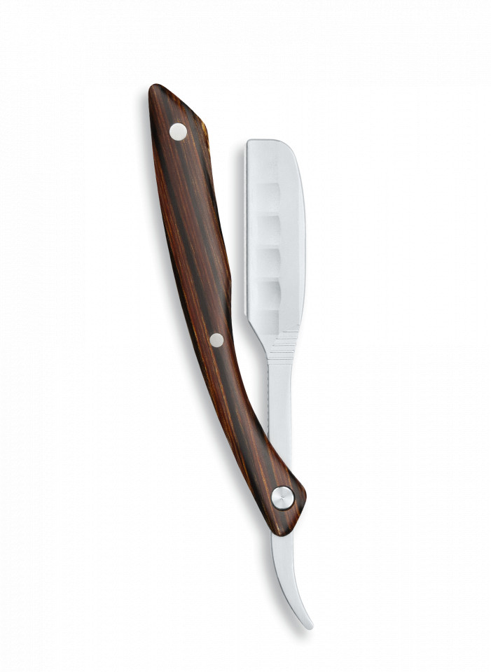 Kasho Brici pliabil cu maner de lemn pentru styling Kai Captain Wood Razor CAP-RW