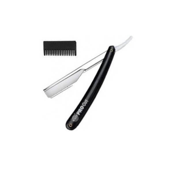 Kiepe Professional Brici din otel inoxidabil cu pieptan Pro Cut Black