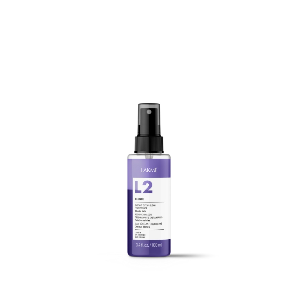 Lakme Balsam bifazic cu pigment violet pentru par blond L2 Blonde Bi-Phase 100ml