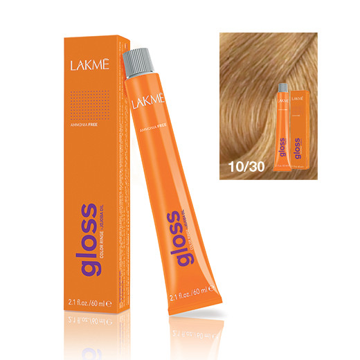 Lakme Gloss vopsea de par demi-permanenta blond platinat auriu 10/30 60 ml 10/30 imagine noua marillys.ro