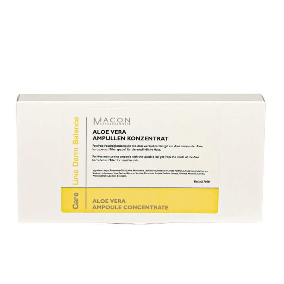 Macon Meerescosmetic Fiole concentrate cu aloe vera pentru ten sensibil Derm Balance 5x3ml