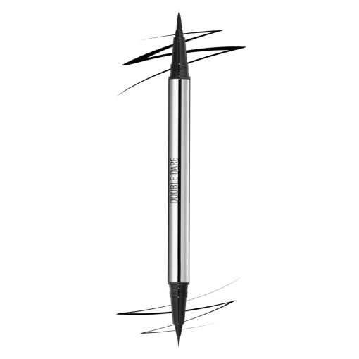 Ribells Eyeliner cu doua capete Double Dare - Black 1ml