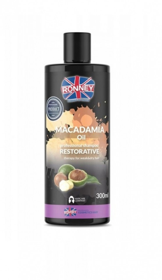 Ronney Macadamia Oil – Sampon restructurant pentru par uscat 300ml procosmetic imagine noua