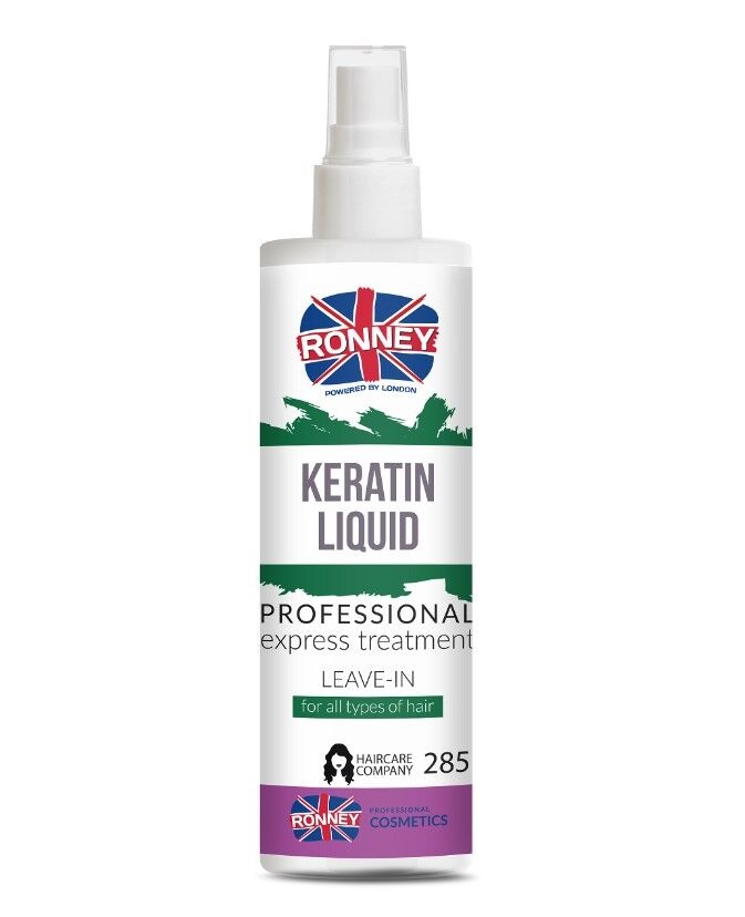 Ronney Professional Spray cu cheratina pentru par deteriorat Keratin Liquid 285ml
