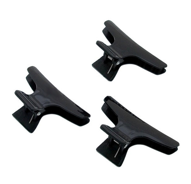 Sibel Clame negre pentru par 8cm 12buc