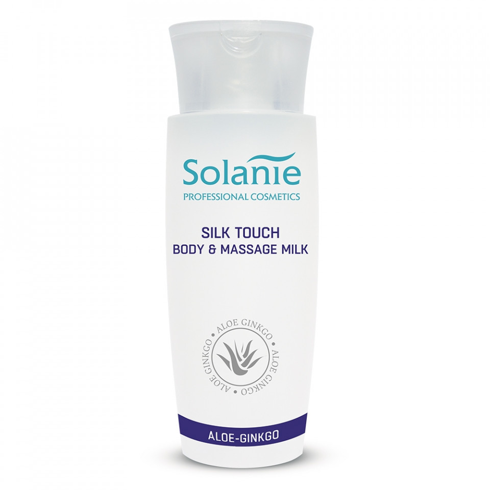 Poze Solanie Lapte nutritiv de masaj pentru piele uscata Silk Touch Aloe Ginkgo 150ml