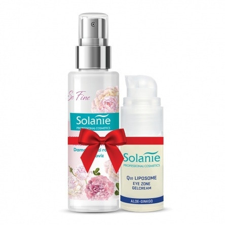 Solanie Set cadou Apa aromatica Rose+Gel antirid ochi Antirid