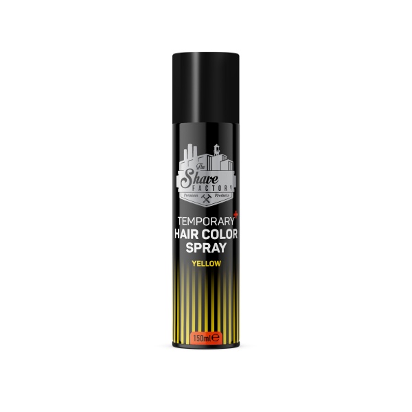 The Shave Factory Spray colorant galben pentru par Temporary Color - Yellow 150ml