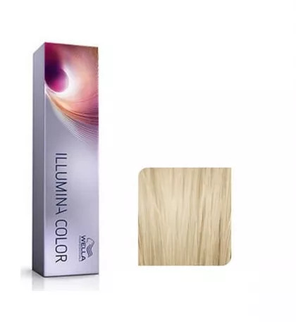 Wella Professionals Vopsea de par permanenta Illumina Color 10/93 blond deschis perlat auriu 60ml