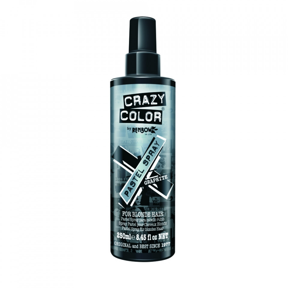Crazy Color Pastel Spray colorant Graphite 250ml 250ml imagine noua marillys.ro