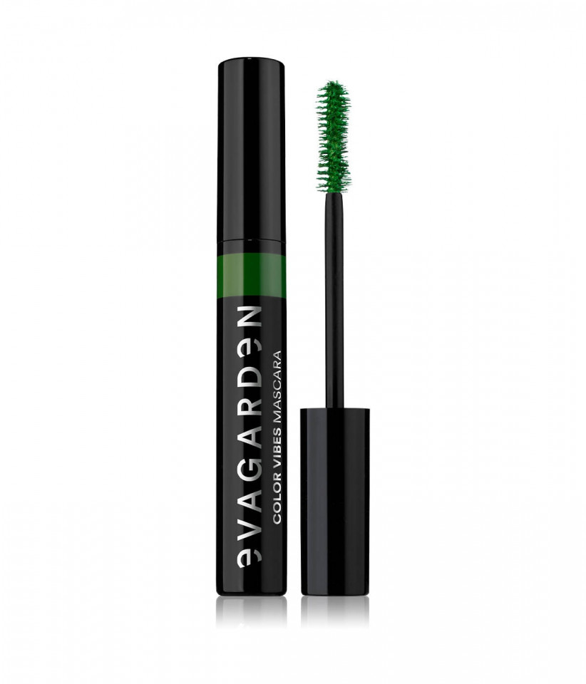 Evagarden Color Vibes Mascara 20 – Rimel verde pentru volum intens Green Vibes 10ml 10ml imagine noua marillys.ro