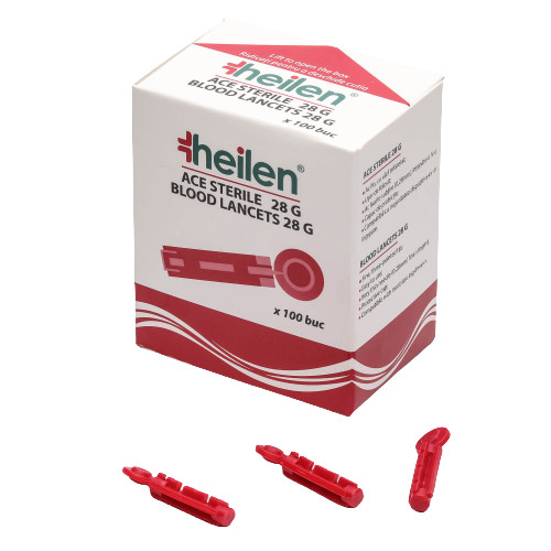 Heilen – Ace sterile pentru glucometru 100buc 100buc imagine noua marillys.ro