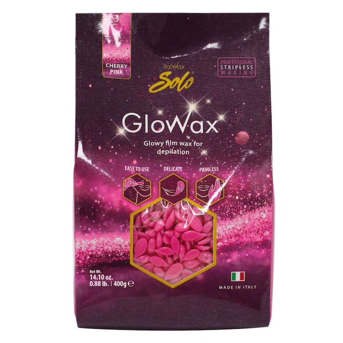 Italwax Ceara de epilat pentru fata cu aroma de cirese Glowax Cherry Pink granule 400g