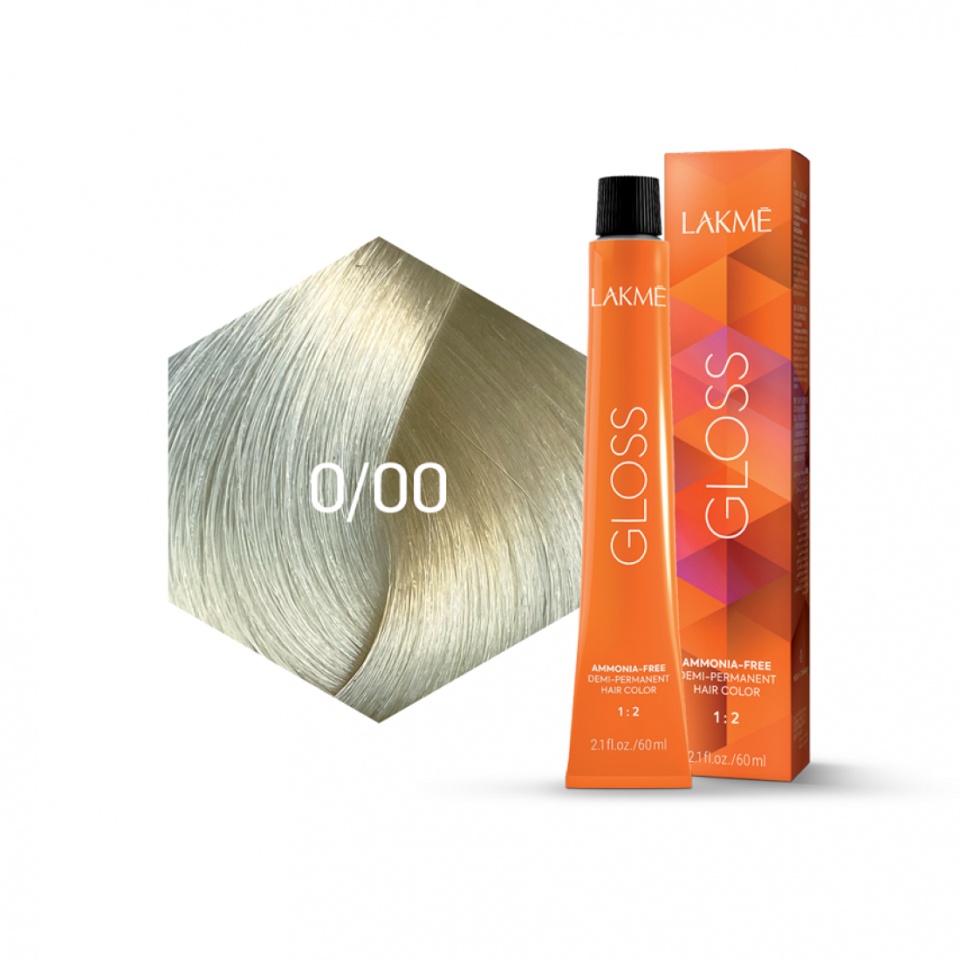 Lakme Vopsea de par demipermanenta 0/00 iluminator Gloss 60ml